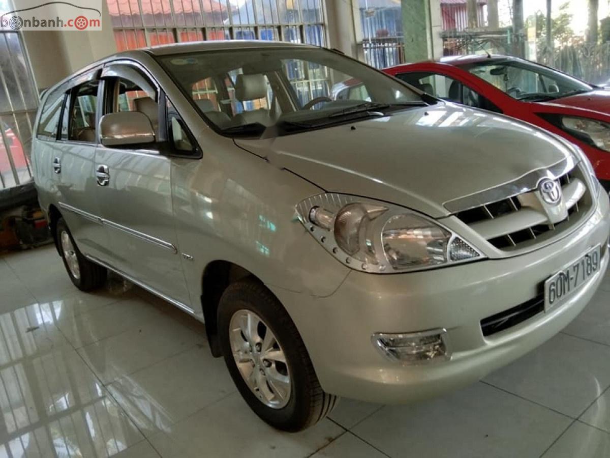 Toyota Innova 2007 - Bán Toyota Innova sản xuất năm 2007, màu bạc xe gia đình