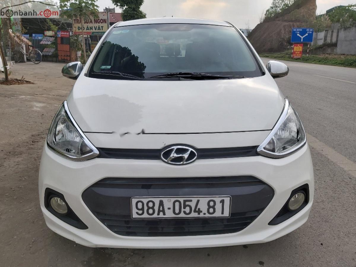 Hyundai Grand i10 2014 - Cần bán xe Hyundai Grand i10 1.0 MT đời 2014, màu trắng, nhập khẩu nguyên chiếc số sàn