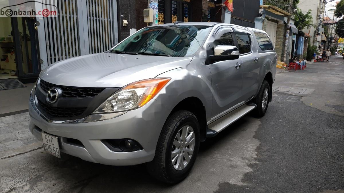 Mazda BT 50 2.2L AT 2WD 2015 - Bán Mazda BT 50 2.2L AT 2WD đời 2015, màu bạc, nhập khẩu số tự động