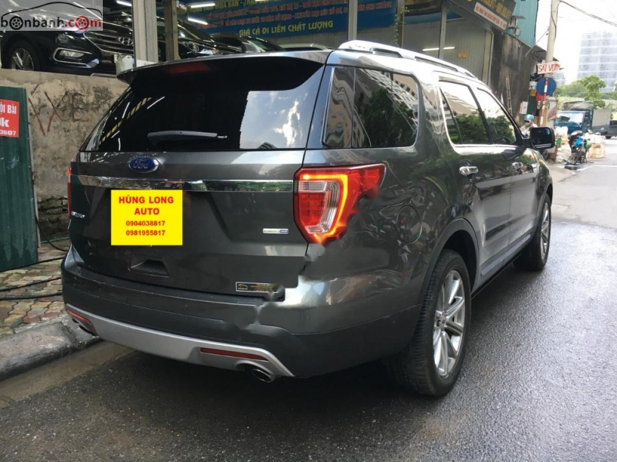 Ford Explorer Limited 2.3L EcoBoost 2017 - Cần bán gấp Ford Explorer Limited 2.3L EcoBoost sản xuất 2017, màu xám, nhập khẩu  