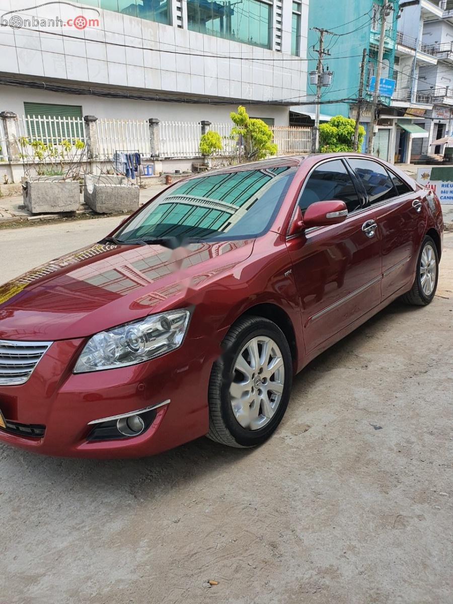 Toyota Camry   2008 - Cần bán xe Toyota Camry 3.5Q đời 2008, màu đỏ, 455tr