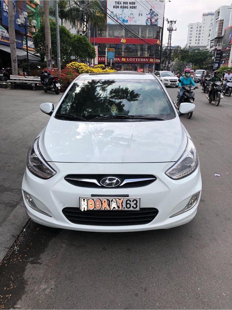 Hyundai Accent   AT 2014 - Bán Hyundai Accent AT 2014, màu trắng