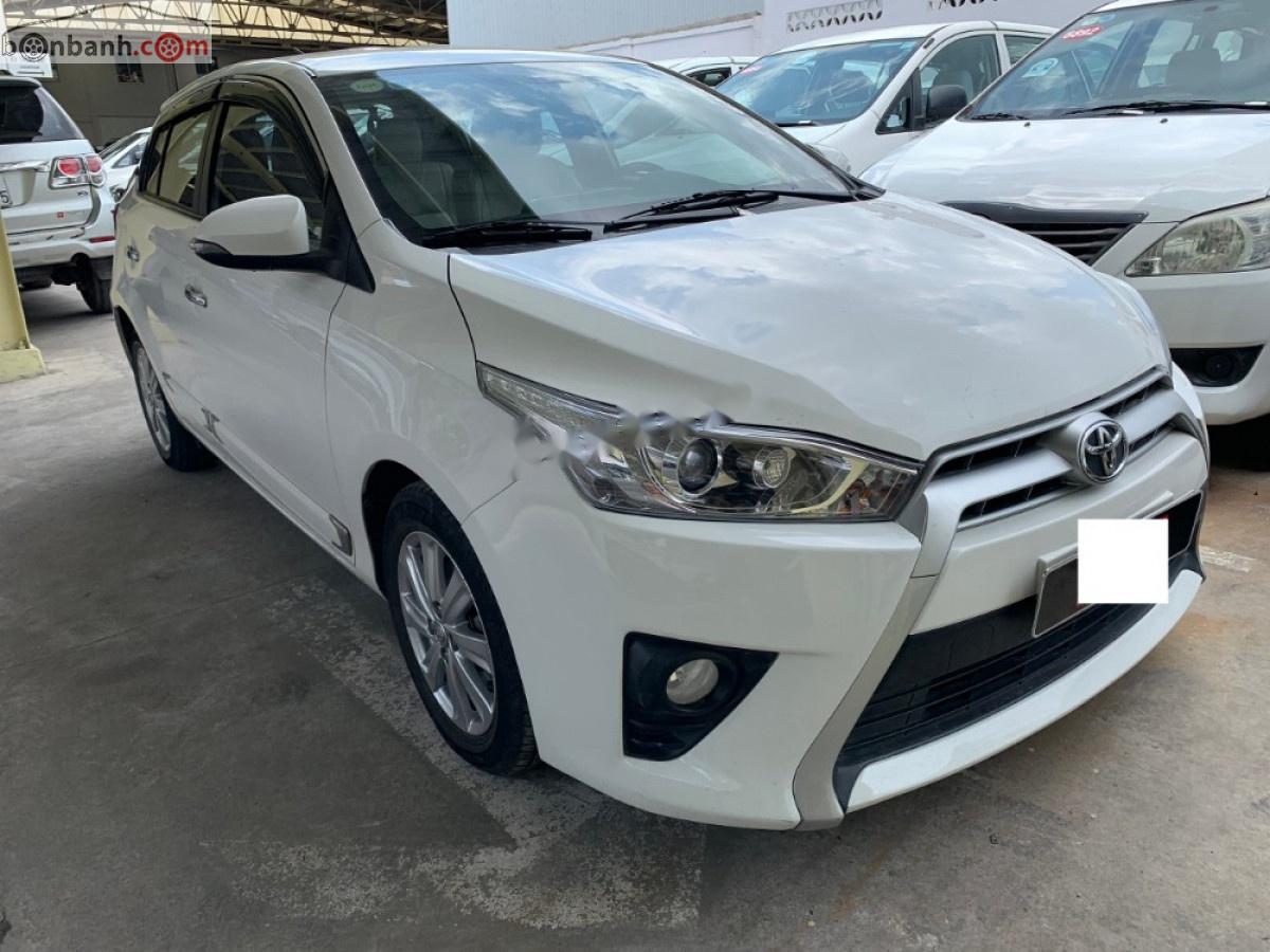 Toyota Yaris   2016 - Bán Toyota Yaris 1.5G sản xuất năm 2016, màu trắng, nhập khẩu 