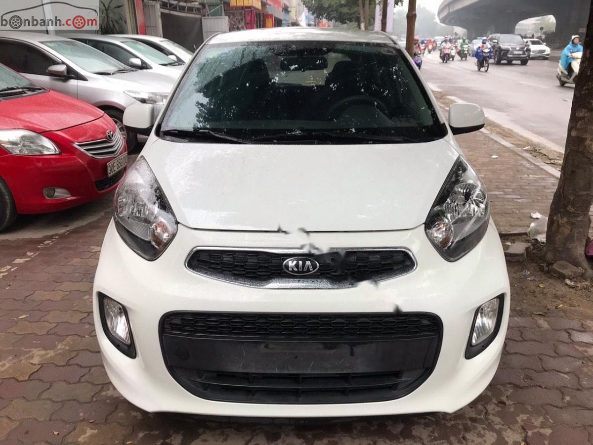 Kia Morning 1.2 MT 2015 - Bán Kia Morning 1.2 MT 2015, màu trắng số sàn