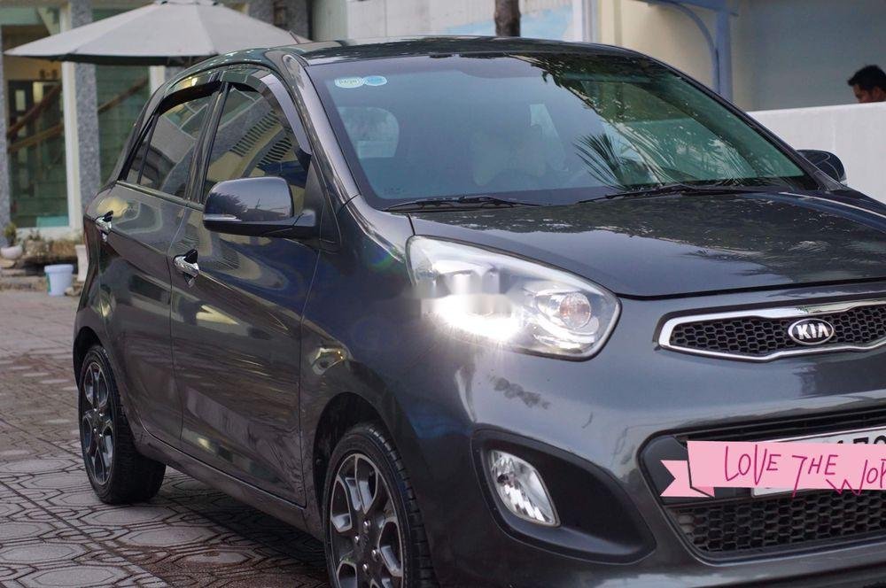 Kia Morning 2015 - Cần bán lại xe Kia Morning sản xuất 2015, màu xám