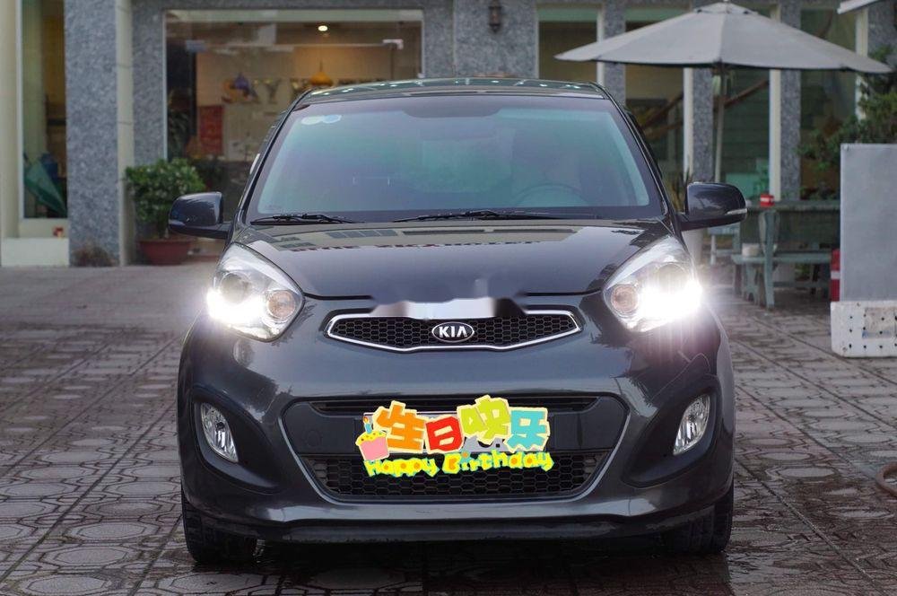 Kia Morning 2015 - Cần bán lại xe Kia Morning sản xuất 2015, màu xám