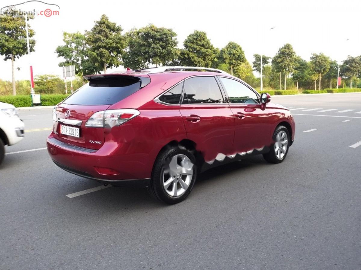 Lexus RX 350 AWD 2010 - Cần bán xe Lexus RX 350 AWD sản xuất 2010, màu đỏ, nhập khẩu còn mới