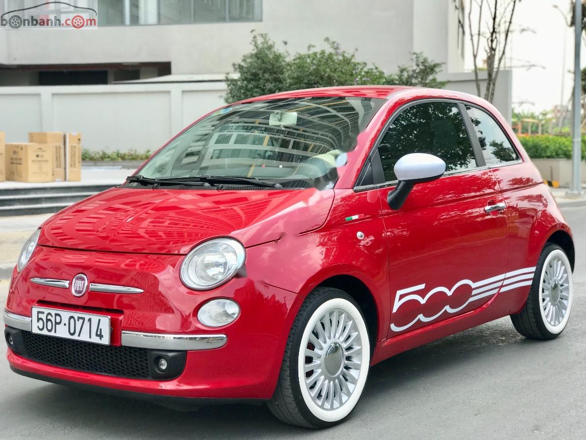 Fiat 500   2009 - Cần bán Fiat 500 1.2 AT 2009, màu đỏ, nhập khẩu  
