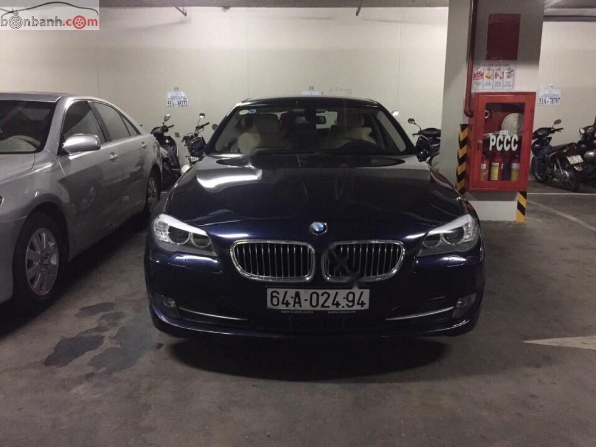 BMW 5 Series 2011 - Cần bán lại BMW 523i 2011, màu xanh lam, xe nhập