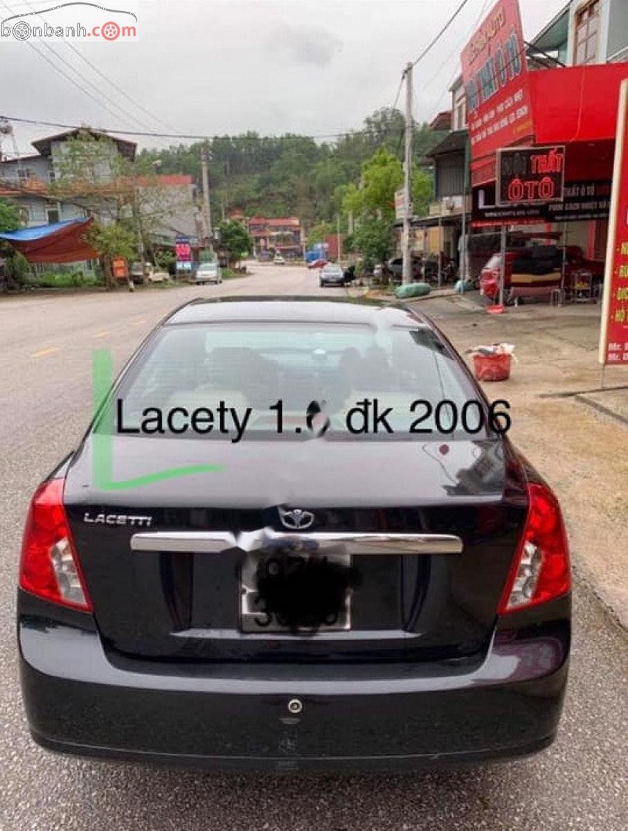 Daewoo Lacetti   2006 - Cần bán Daewoo Lacetti EX 1.6 MT đời 2006, màu đen