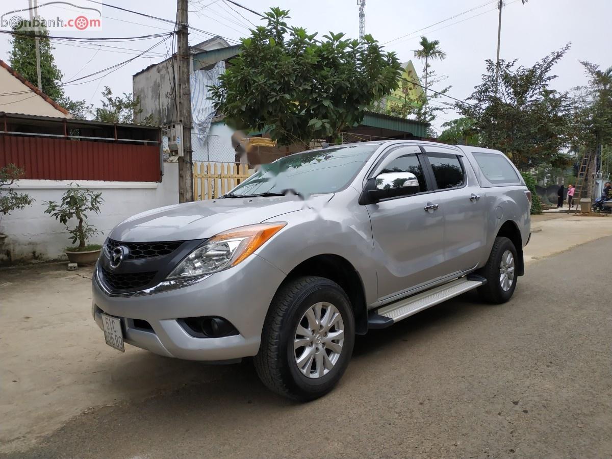 Mazda BT 50 2.2L 4x2 AT 2015 - Bán Mazda BT 50 2.2 AT 2WD sản xuất 2015, màu bạc, nhập khẩu 