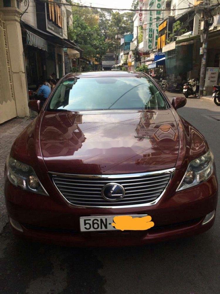 Lexus LS 2008 - Bán Lexus LS 600 HL sản xuất 2008, màu đỏ, nhập khẩu