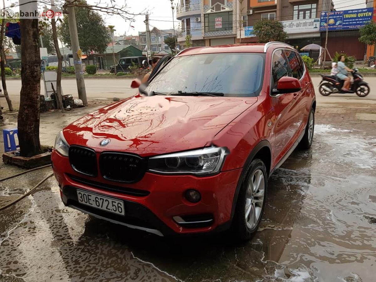 BMW X3 xDrive28i 2016 - Cần bán gấp BMW X3 xDrive28i đời 2016, màu đỏ, nhập khẩu nguyên chiếc chính chủ