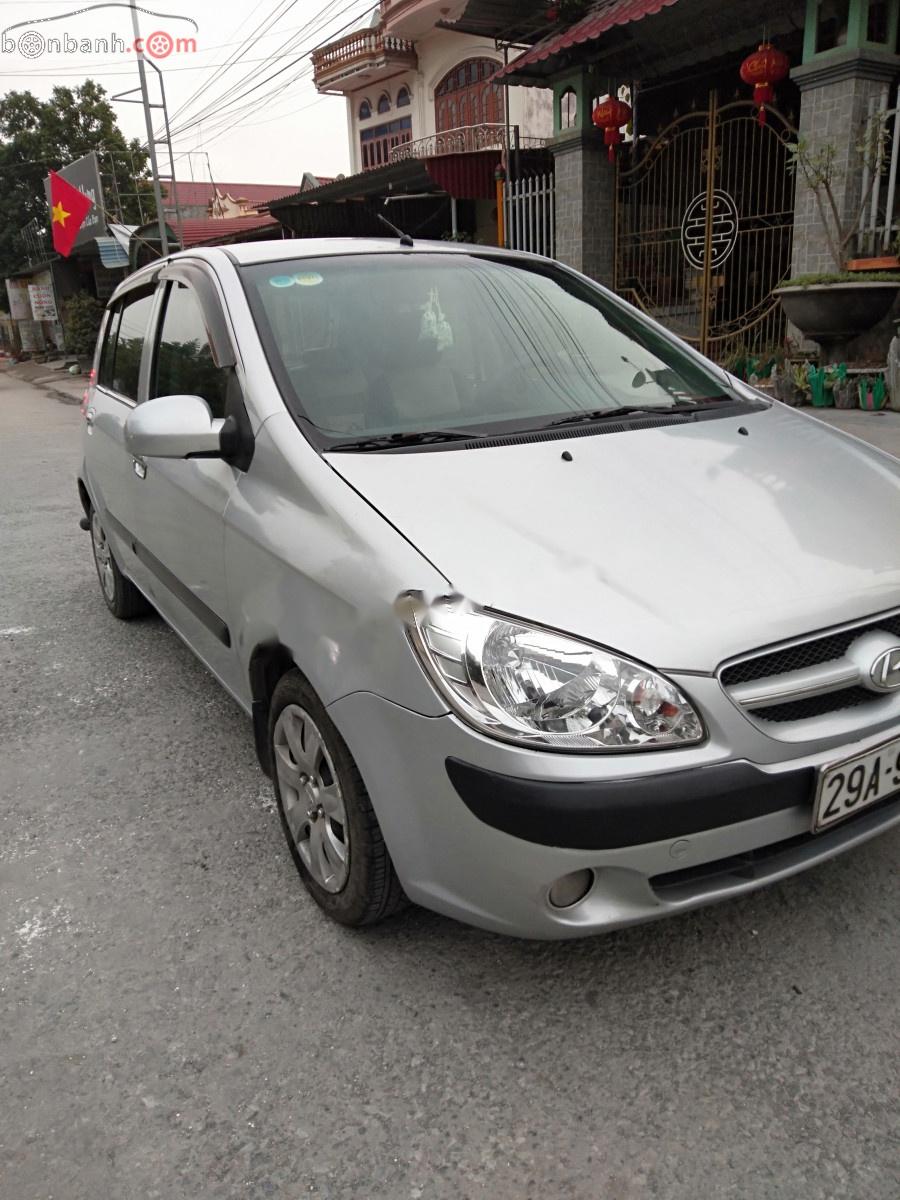 Hyundai Getz 1.1 MT 2008 - Bán xe Hyundai Getz sản xuất 2008, màu bạc, xe nhập, 145tr