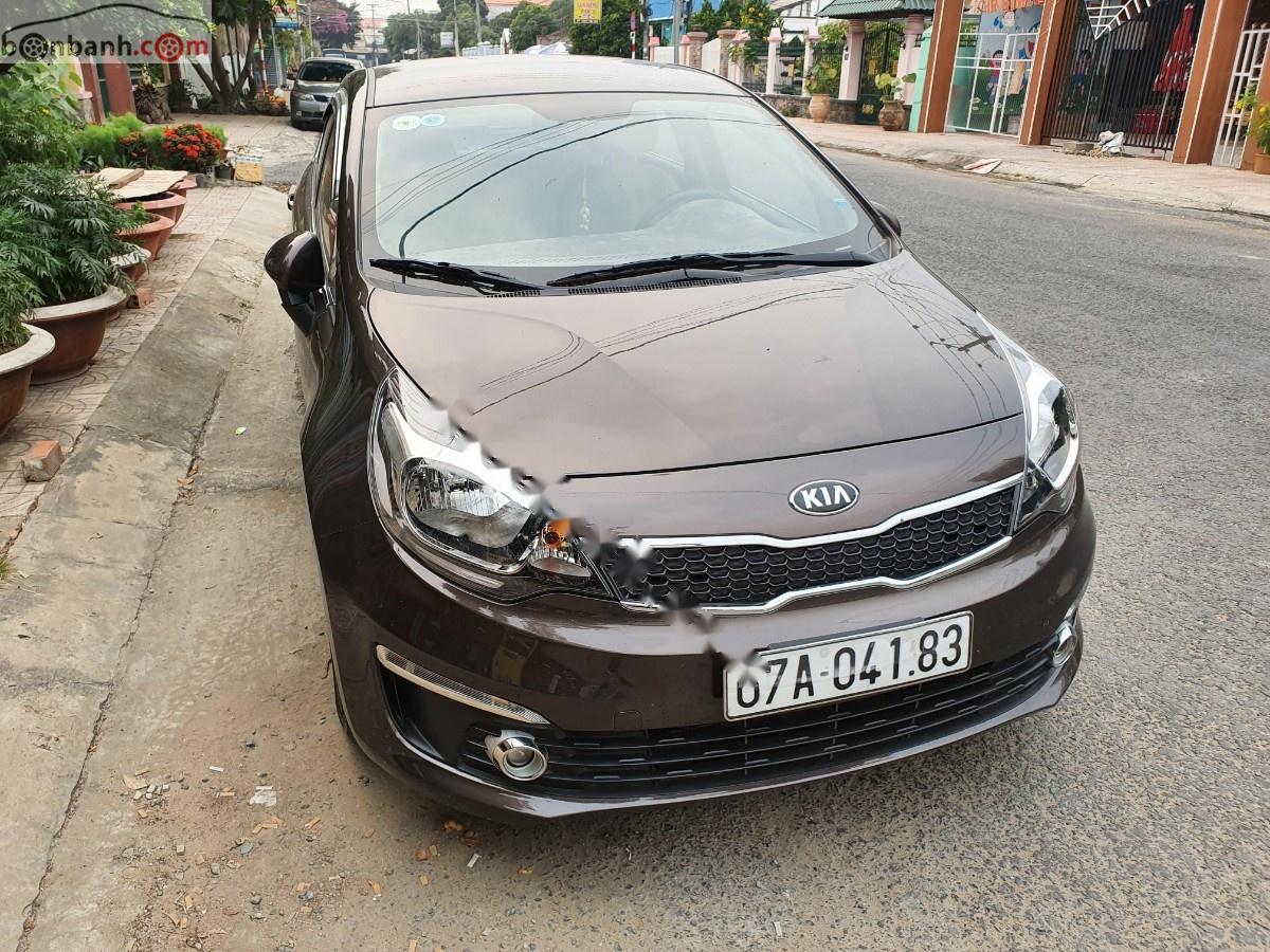 Kia Rio 2014 - Bán ô tô Kia Rio năm sản xuất 2014, màu nâu, Nhập khẩu hàn quốc số tự động, 420tr
