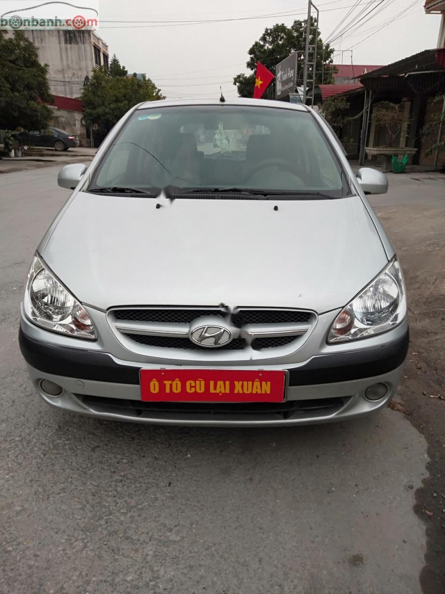 Hyundai Getz 1.1 MT 2008 - Bán xe Hyundai Getz sản xuất 2008, màu bạc, xe nhập, 145tr