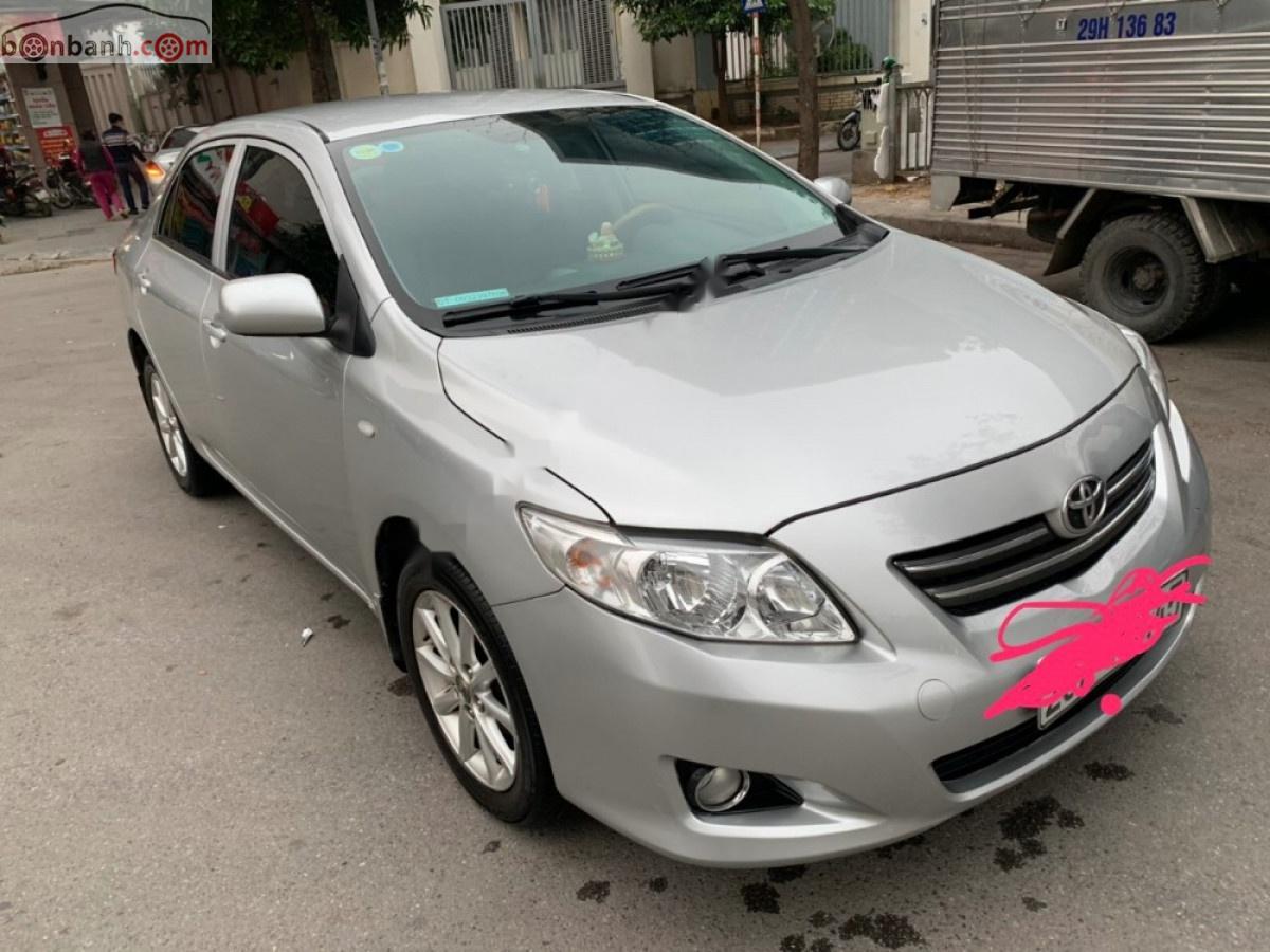 Toyota Corolla 2009 - Cần bán xe Toyota Corolla đời 2009, màu bạc, nhập khẩu chính chủ, giá tốt