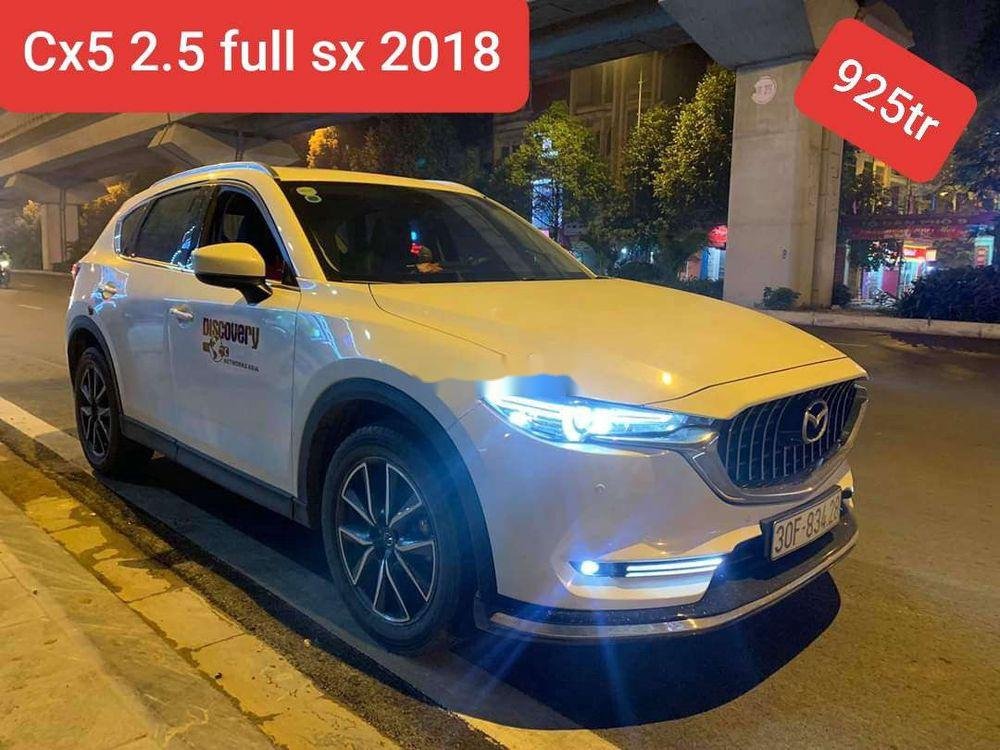 Mazda CX 5 2018 - Xe Mazda CX 5 2.5AT năm sản xuất 2018, màu trắng xe gia đình, 925tr