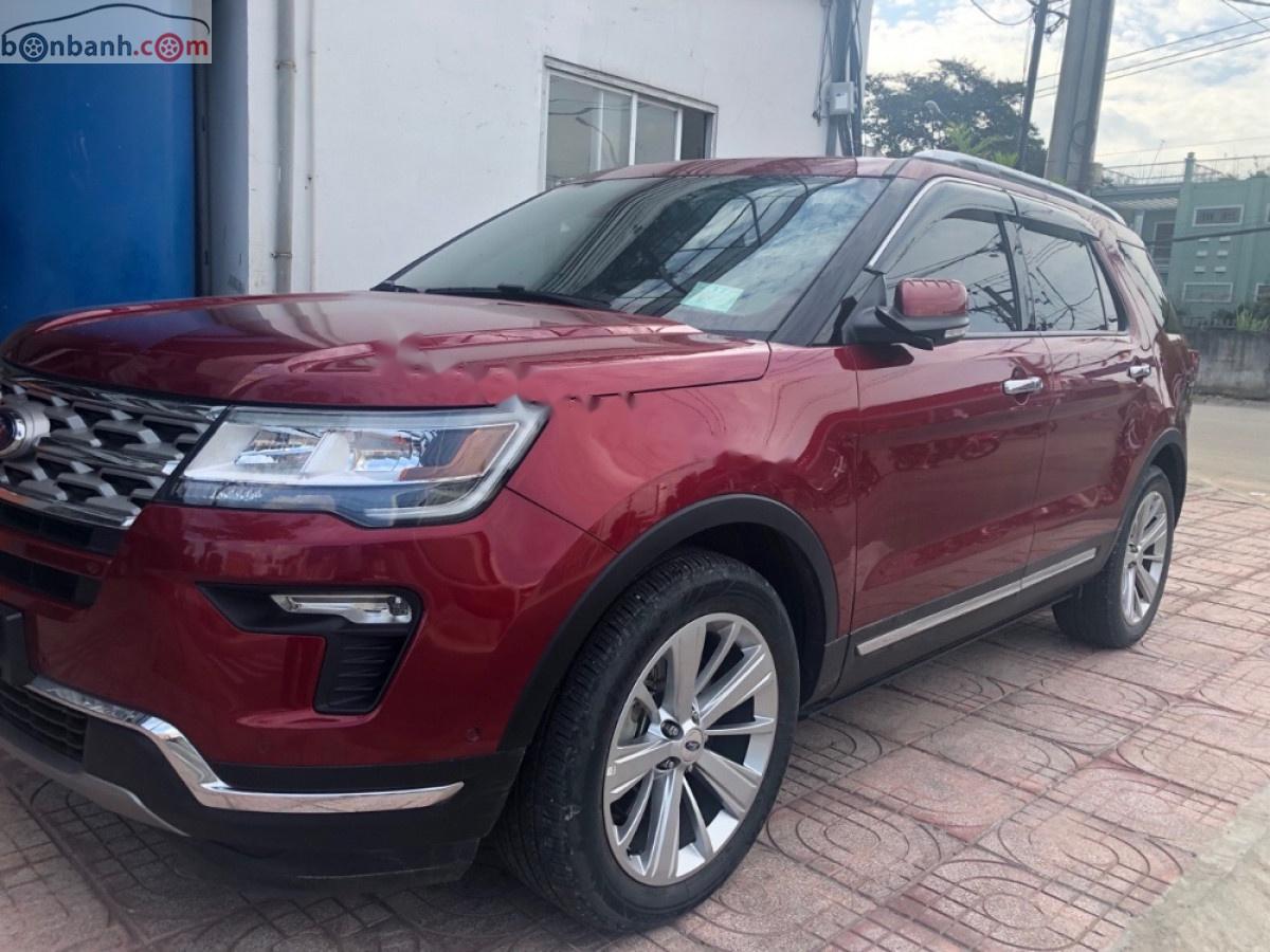 Ford Explorer Limited 2.3L EcoBoost 2019 - Cần bán lại xe Ford Explorer 2019, màu đỏ, nhập khẩu