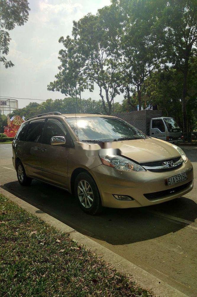 Toyota Sienna 2008 - Xe Toyota Sienna LE 3.5 AT sản xuất năm 2008, màu vàng, xe nhập xe gia đình