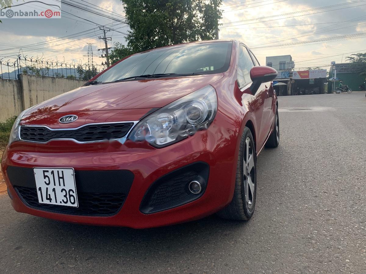 Kia Rio 1.4 AT 2012 - Bán Kia Rio 1.4 AT sản xuất năm 2012, màu đỏ, nhập khẩu nguyên chiếc, giá tốt