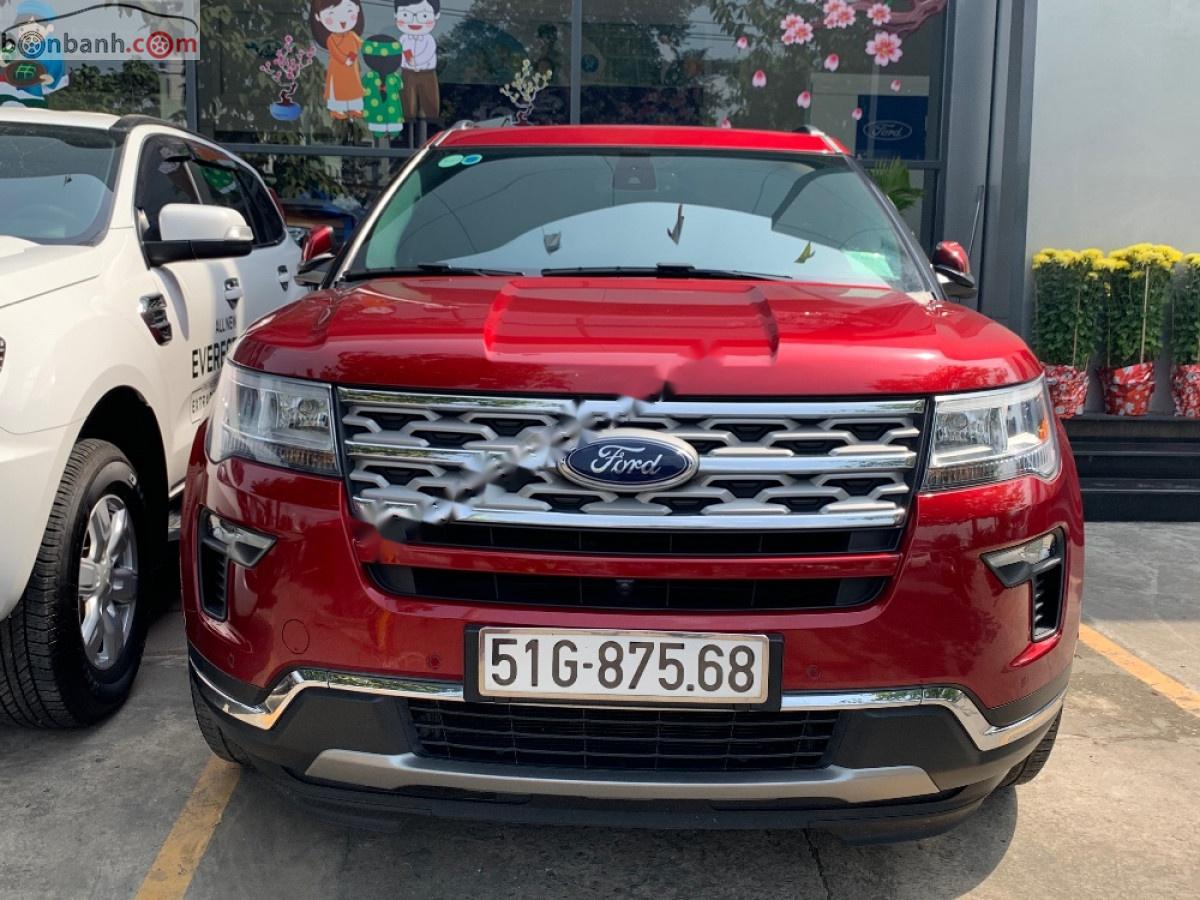 Ford Explorer Limited 2.3L EcoBoost 2019 - Cần bán lại xe Ford Explorer 2019, màu đỏ, nhập khẩu