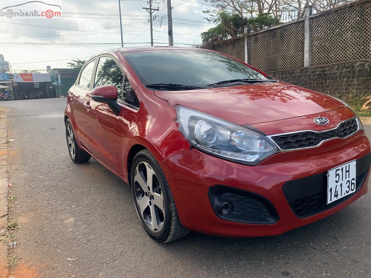 Kia Rio 1.4 AT 2012 - Bán Kia Rio 1.4 AT sản xuất năm 2012, màu đỏ, nhập khẩu nguyên chiếc, giá tốt