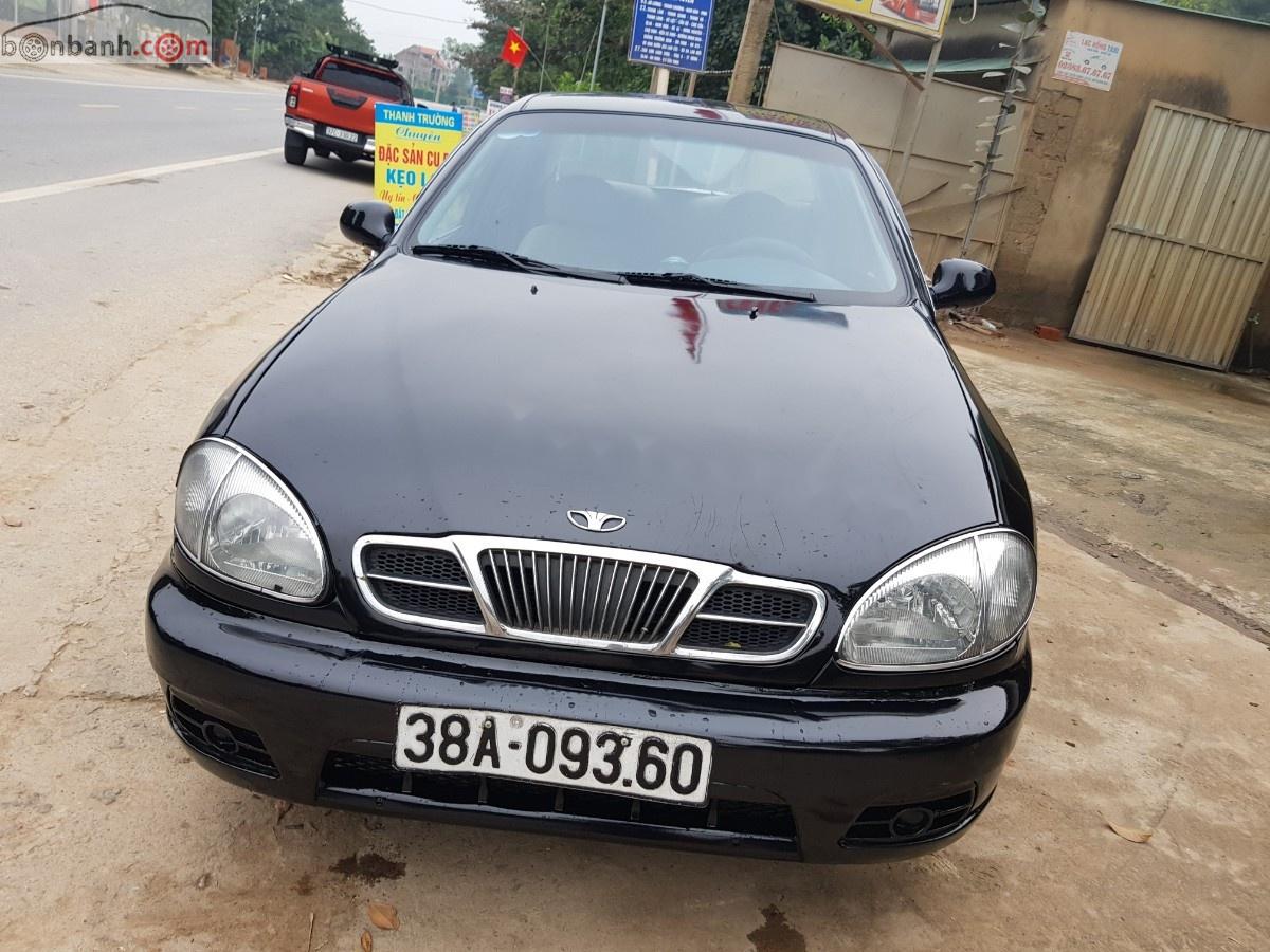 Daewoo Lanos 2001 - Cần bán Daewoo Lanos năm 2001, màu đen