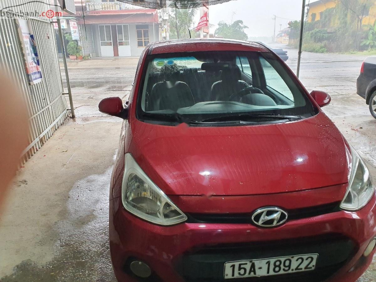 Hyundai Grand i10 2015 - Bán Hyundai Grand i10 năm 2015, màu đỏ, nhập khẩu