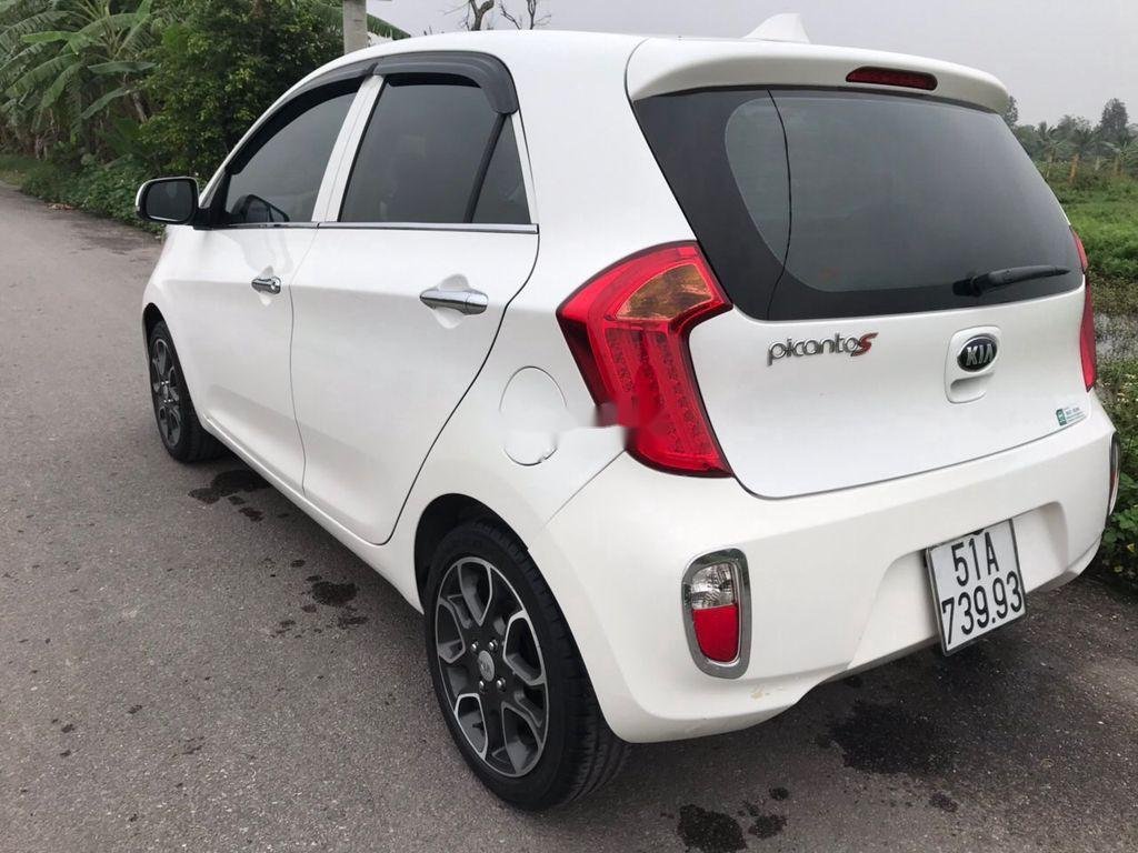 Kia Picanto 2014 - Bán xe Kia Picanto S AT đời 2014, màu trắng số tự động giá cạnh tranh