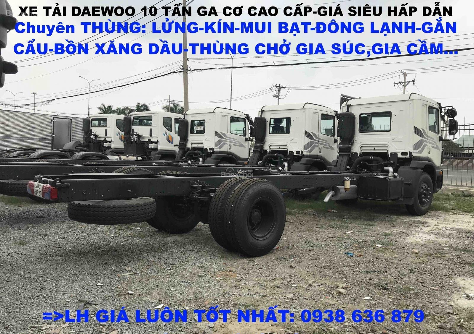 Xe tải 5 tấn - dưới 10 tấn 2018 - Xe tải Daewoo: Tải trọng 10 tấn đời 2018, màu trắng, bán giá tốt