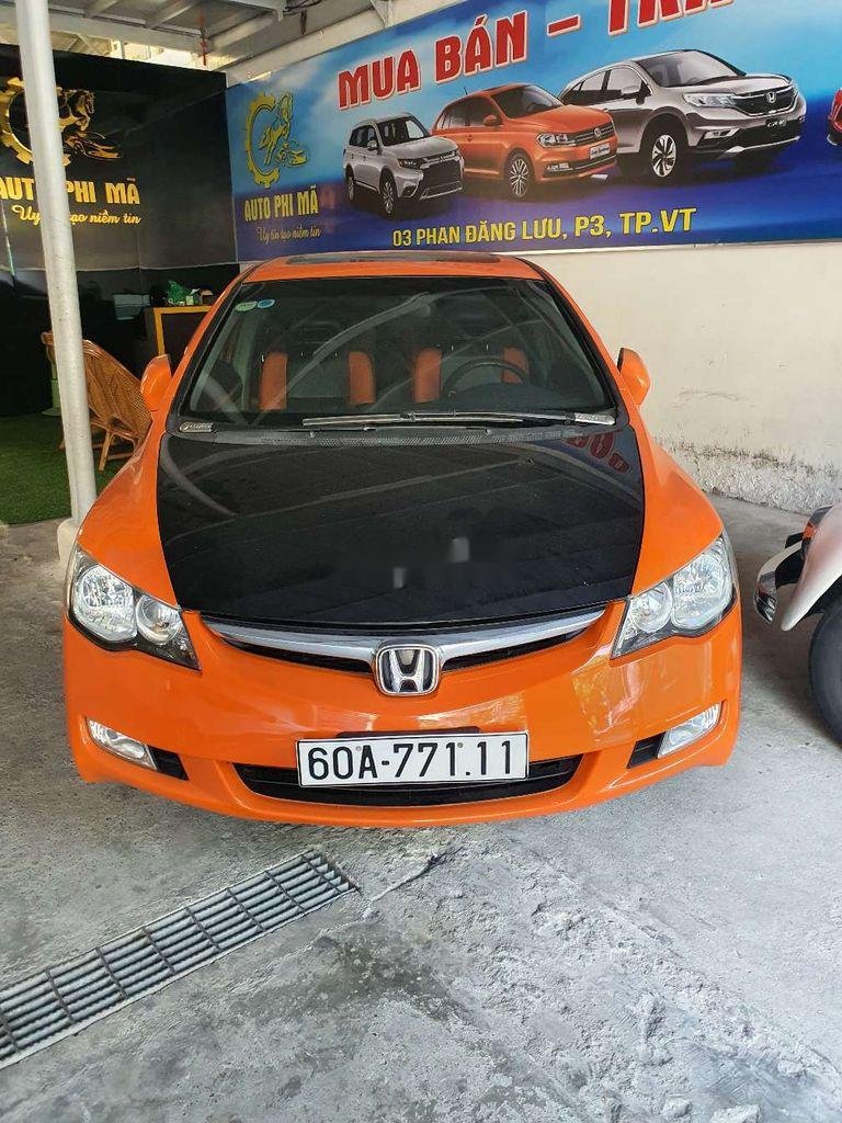 Honda Civic  AT 2.0   2007 - Cần bán lại xe Honda Civic AT 2.0 đời 2007, màu vàng 
