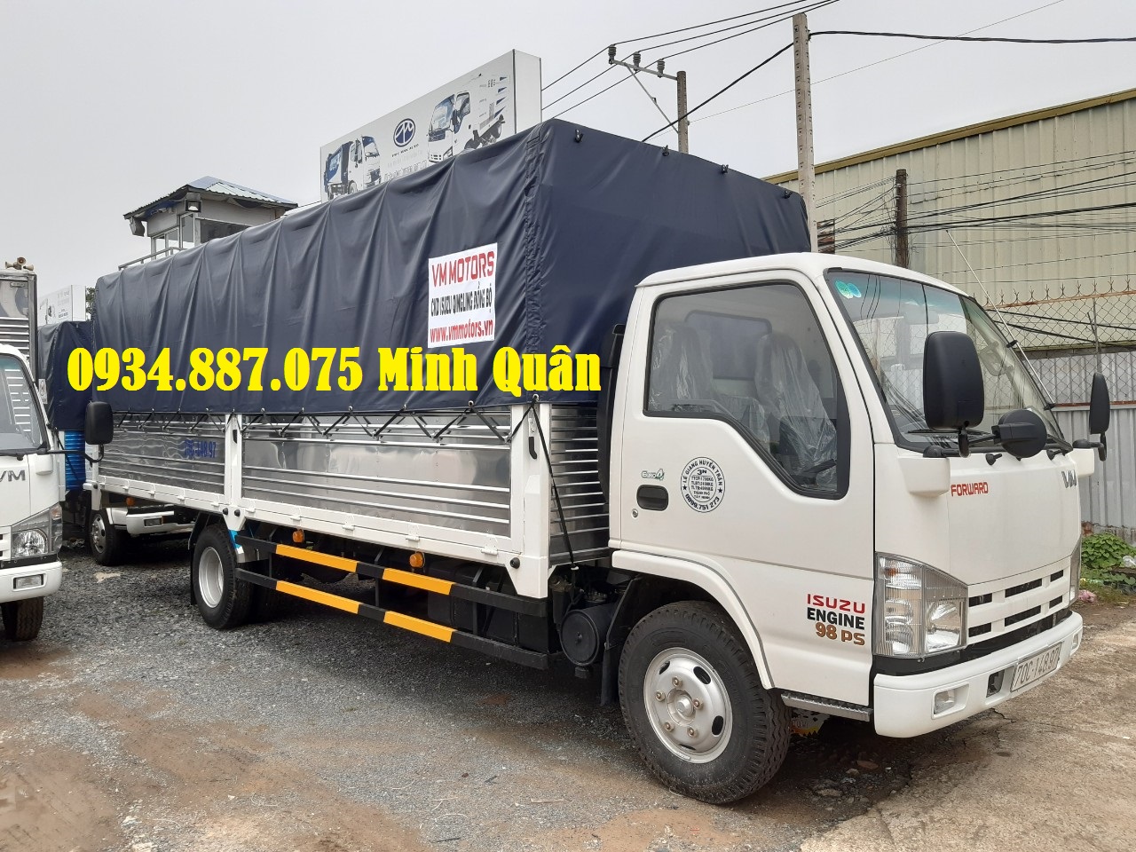 Isuzu 2020 - Bán xe tải Isuzu VM 1T9 thùng dài 6m2, trả trước 120tr nhận xe