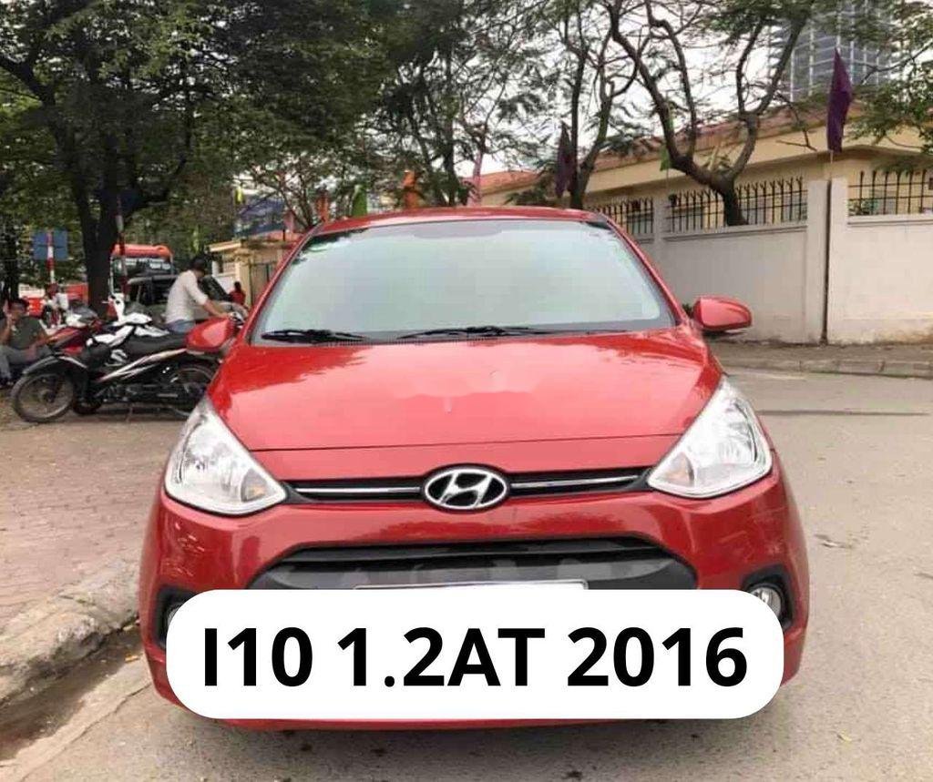 Hyundai Grand i10 1.2AT  2016 - Cần bán Hyundai Grand i10 1.2AT đời 2016, màu đỏ, nhập khẩu