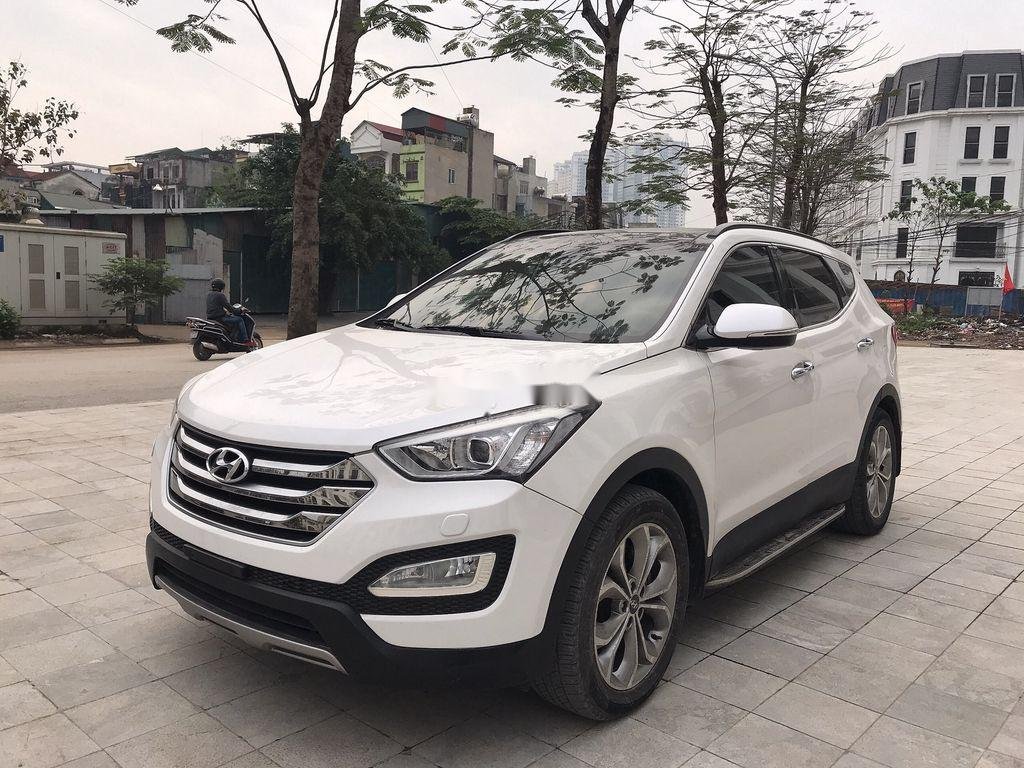 Hyundai Santa Fe 2015 - Bán xe Hyundai Santa Fe 2015, màu trắng