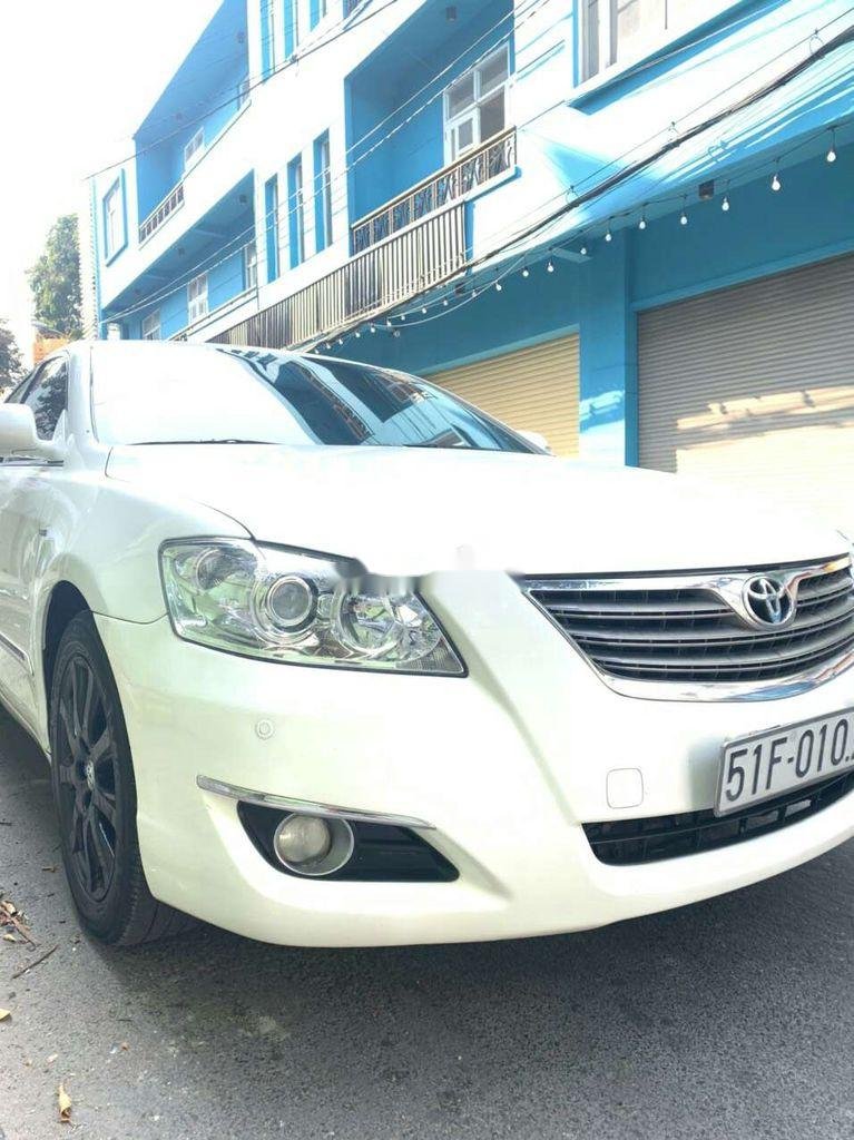 Toyota Camry  3.5Q 2008 - Cần bán Toyota Camry sản xuất 2008, màu trắng xe gia đình