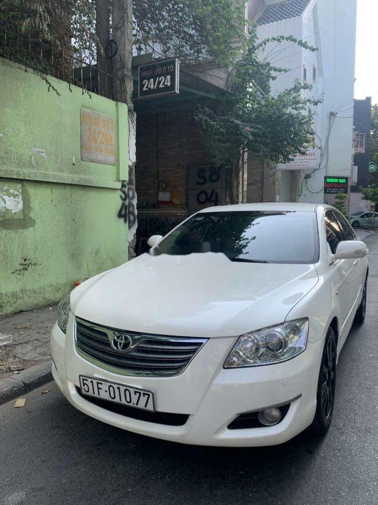 Toyota Camry  3.5Q 2008 - Cần bán Toyota Camry sản xuất 2008, màu trắng xe gia đình