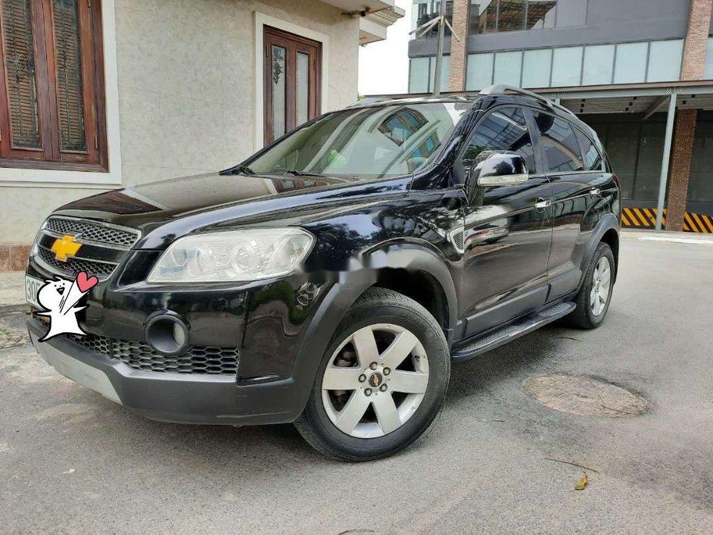 Chevrolet Captiva 2007 - Cần bán gấp Chevrolet Captiva đời 2007, màu đen, giá 256tr