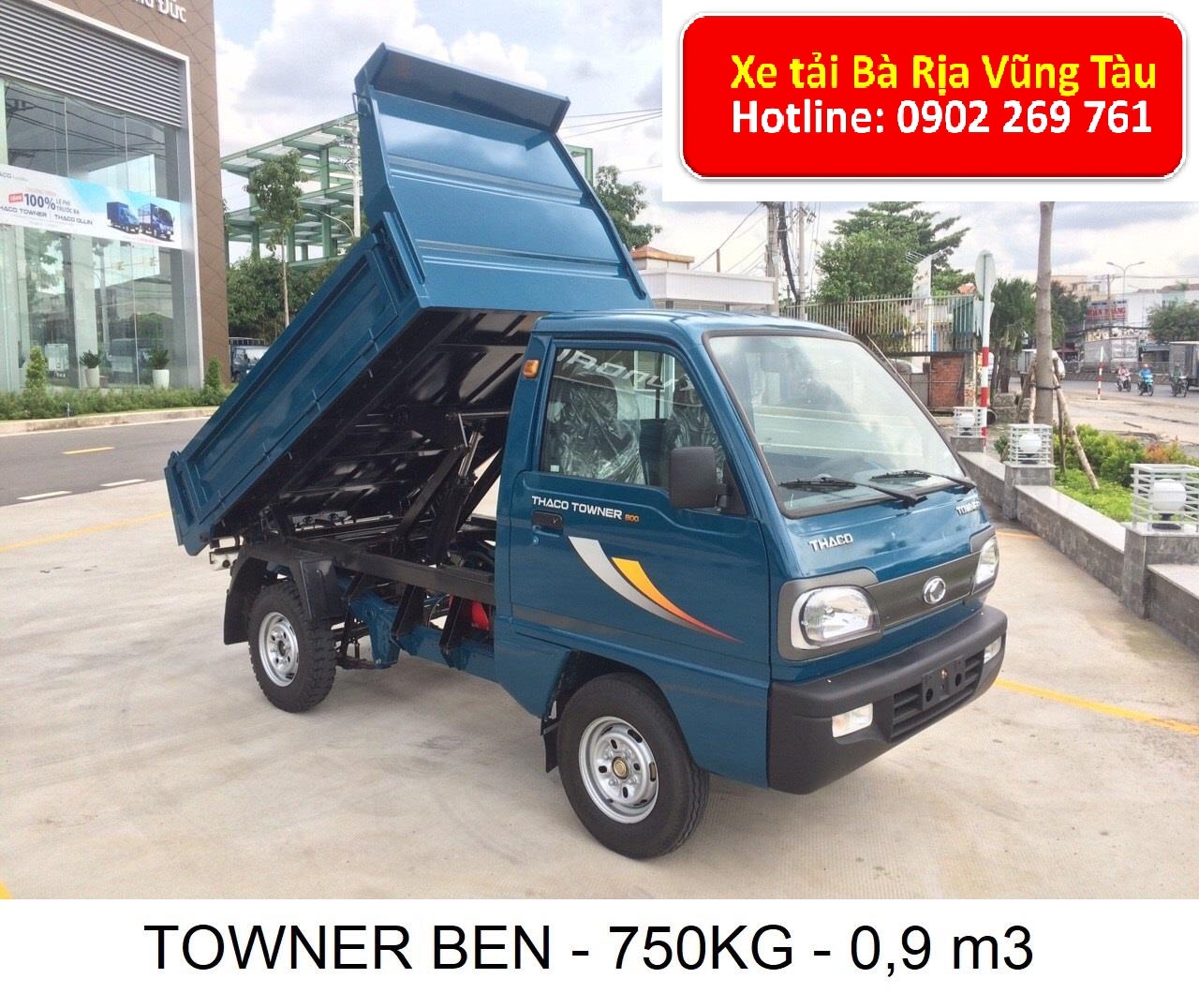 Chuyên xe tải, Ben Thaco Towner800 tải trọng 750kg, xe ben nhỏ 500kg, 750kg