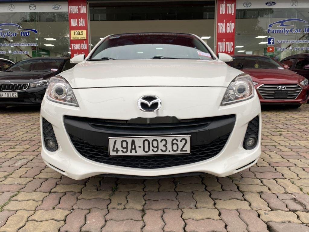 Mazda 3   2014 - Cần bán gấp Mazda 3 sản xuất năm 2014, màu trắng, giá 450tr