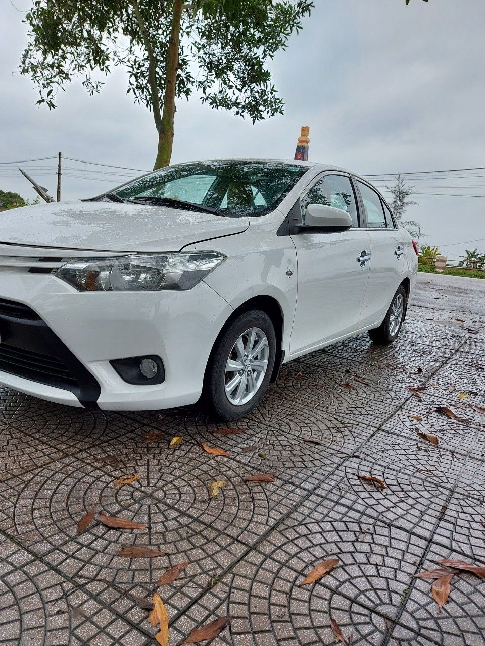 Toyota Vios 2014 - Gia đình cần bán Toyota Vios sản xuất 2014, màu trắng, mới đi được 10.000km