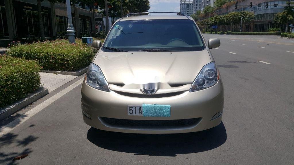 Toyota Sienna   2008 - Bán Toyota Sienna đời 2008, màu vàng, nhập khẩu  