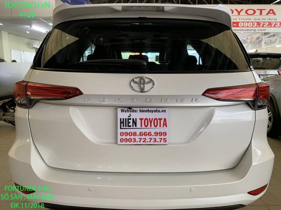 Toyota Fortuner   2018 - Bán Toyota Fortuner 2.4G năm 2018, màu trắng, xe nhập 