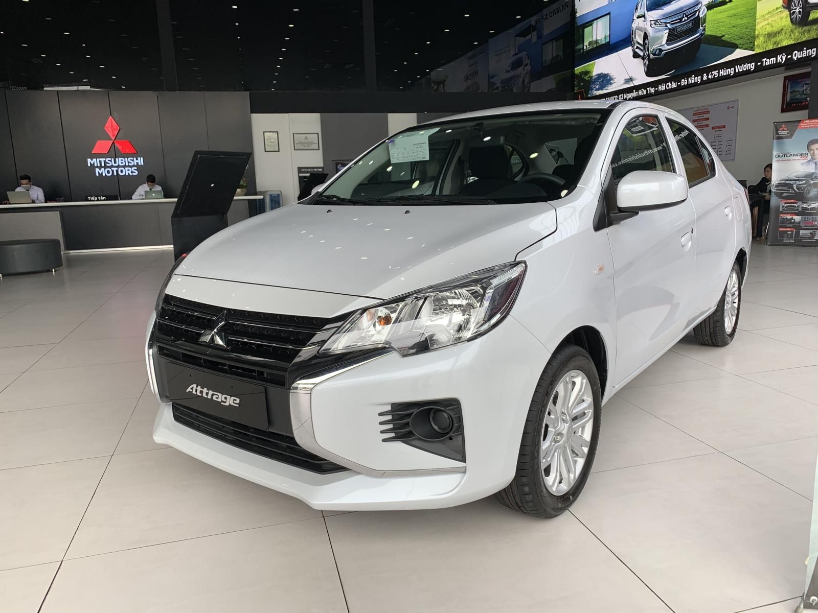 Mitsubishi Attrage 1.2 CVT 2020 - Mitsubishi Quảng Nam bán xe Mitsubishi Attrage 1.2 CVT đời 2020, màu trắng