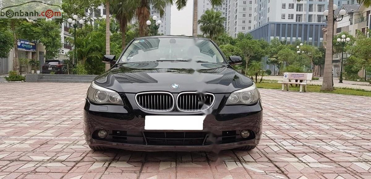 BMW 5 Series   2007 - Cần bán BMW 525i đời 2007, màu đen, xe nhập  