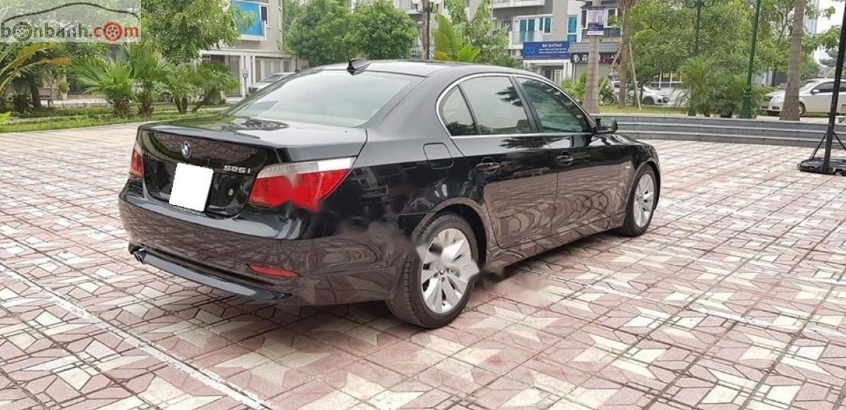 BMW 5 Series   2007 - Cần bán BMW 525i đời 2007, màu đen, xe nhập  