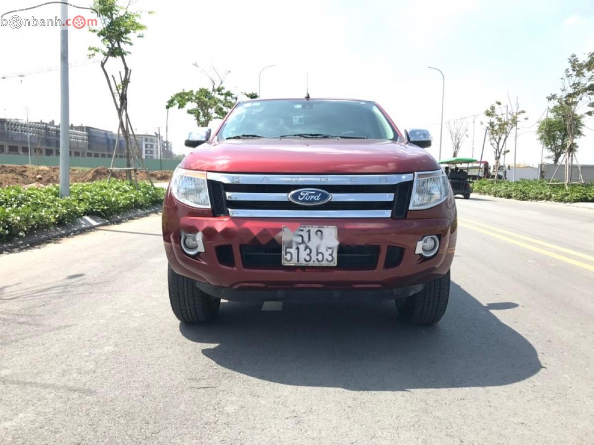 Ford Ranger   2014 - Bán Ford Ranger XLT 2.2L 4x4 MT đời 2014, màu đỏ, nhập khẩu 