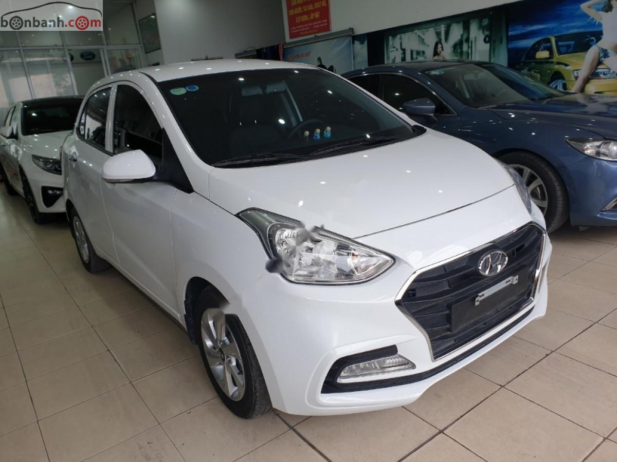 Hyundai Grand i10   2019 - Bán Hyundai Grand i10 1.2 AT đời 2019, màu trắng, chính chủ 