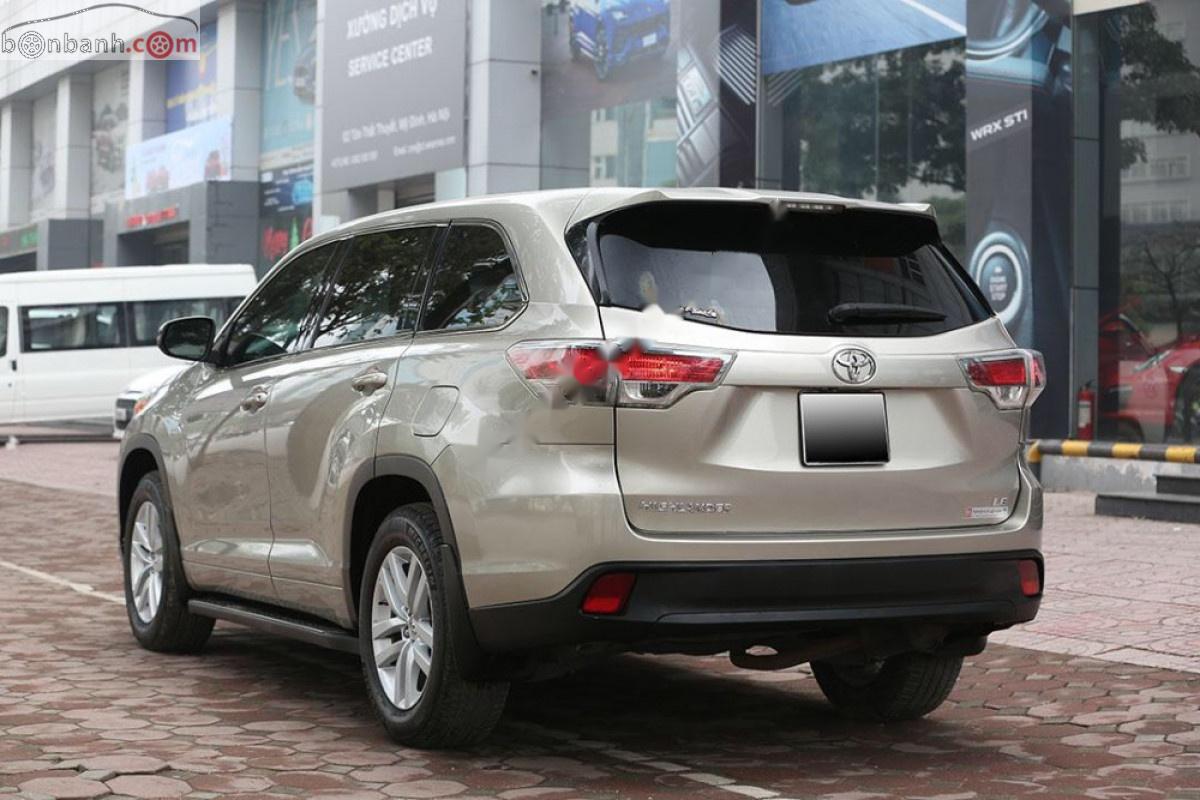 Toyota Highlander   2014 - Bán Toyota Highlander LE 2.7 đời 2014, màu vàng, xe nhập  