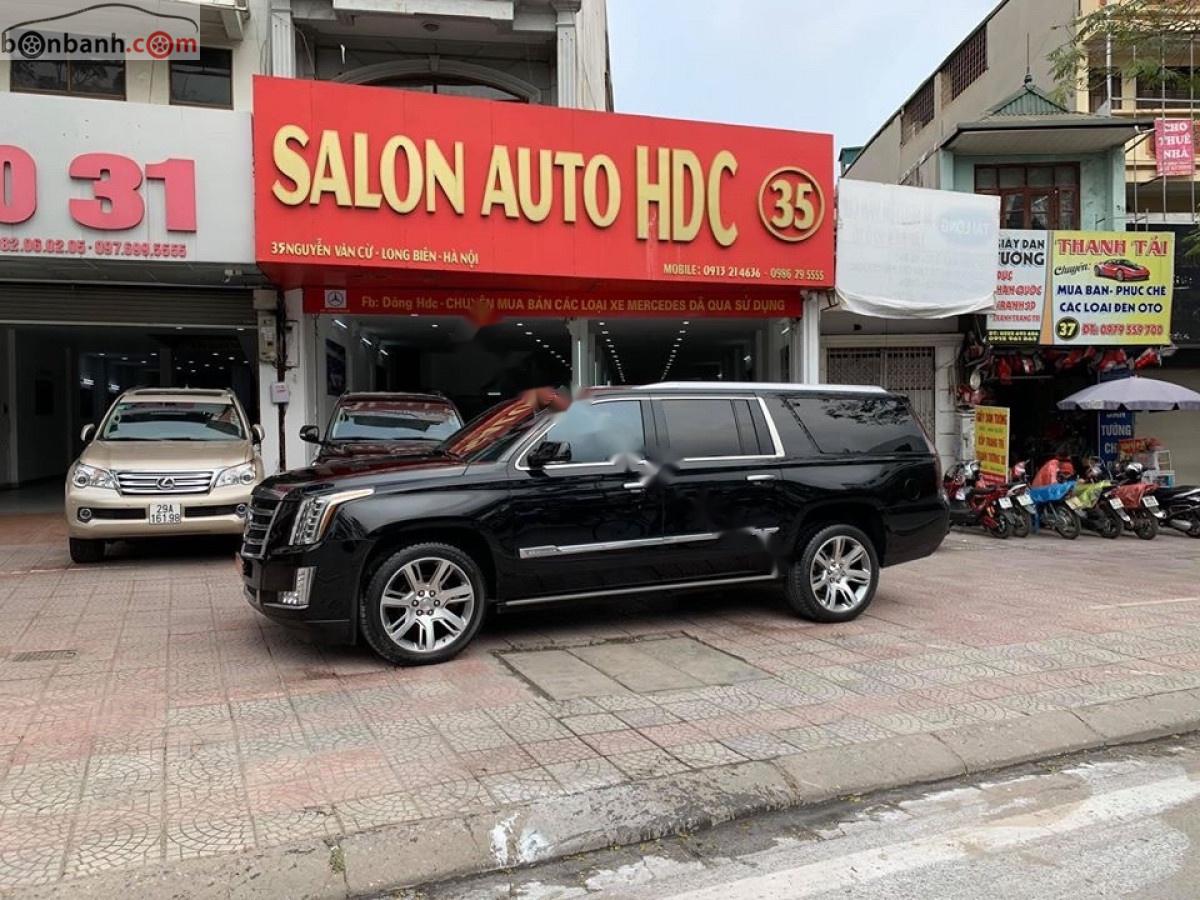 Cadillac Escalade   2014 - Bán Cadillac Escalade 6.2 V8 đời 2014, màu đen, nhập khẩu, số tự động